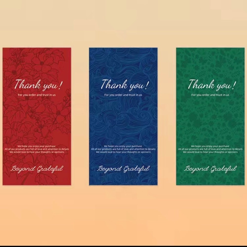 50 sheets/pack colorful thank you‎ stickers